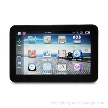 7-inch GPS Navigation System with Bluetooth and FM Transmitter, Supports Wi-Fi